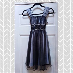 Young girls holiday or party dress, Black, -8